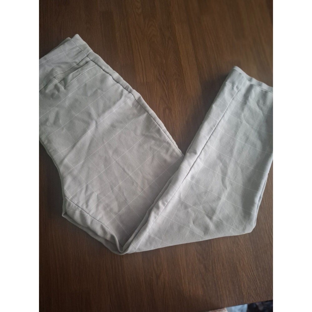 Kim Rogers Women 10S Gray Plaid Career Pants Stretch